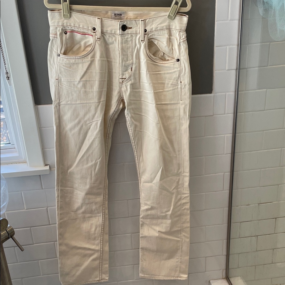 Hudson Jeans Slim Straight in Cream